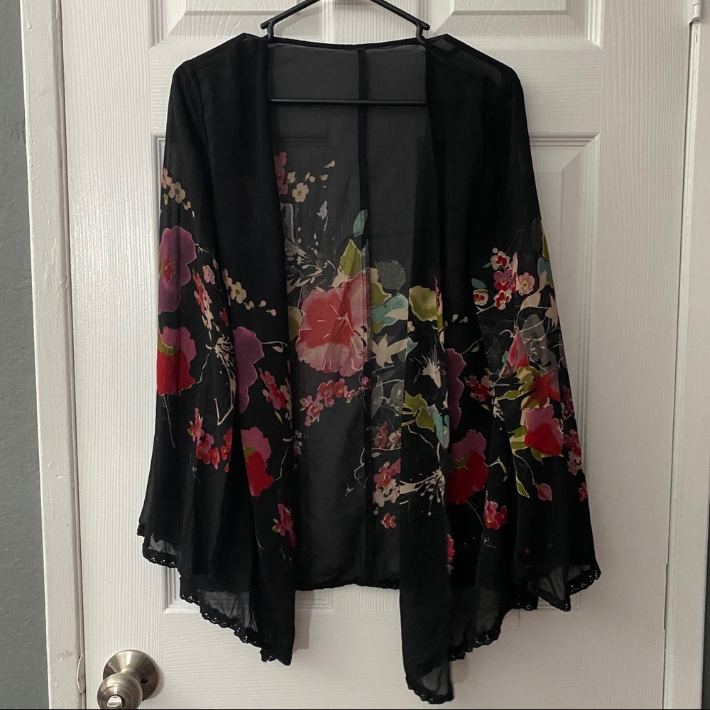 Floral Sheer Kimono
